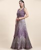 Fancy Heavy Organza Fabric with Elegant Real Mirror & Codding work Lehenga